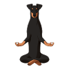 Meditating Manchester Terrier Dog