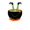 Witch in cauldron