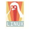 Geek Linux Pingouin PC Nerd IT Expert