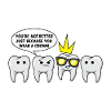 Funny Dental Crown Tænder Tandlæge Tandlæge Siger