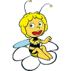 Maya L’Abeille Sur Marguerite