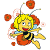 Maya L’Abeille Avec Coquelicot