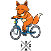 Ræv på cykel ræv ræve gave