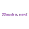 Sætning Tak, næste Ariana Grande violet