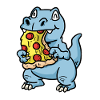 Pizza tranche pizza salami pizza