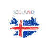 Iceland flag - art design