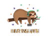Lustiges Faultier Morgenmuffel Sloth