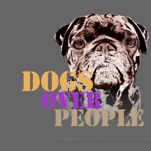 Dogs over people Mops Hunde