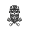 Biker skull