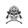 Fire department skull