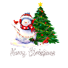 Frohe Weihnachten - Schneemann