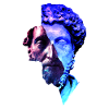 Stoicyzm Marcus Aurelius Purple Uniwersum Artwork