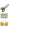 Schere , Stein, Paar Bier