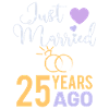 25 years married silver wedding anniversary