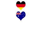 Allemagne et Australie brillant / cadeau