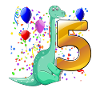 Dino birthday 5 years