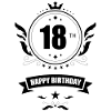 Joyeux 18e anniversaire - 18e anniversaire