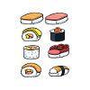 assiette de sushi