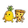 Pizza Hawaii spiser ananas pizza