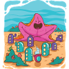 Starfish in underwater city