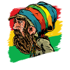 Rastafarian Rastaman Dreadlocks Reggae Gift