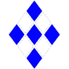 Diamond Pattern Blue White
