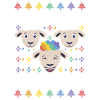 Ugly Christmas Gay Pride Rainbow Sheep