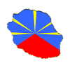 T-shirt met vlag van Réunion, Lo Mahavéli