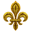 Embroidered lily