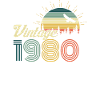 Vintage 1980 Vintage 1980 Fødselsdag Retro Vintage
