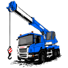 Voiture grue - grue - camion grue - camion grue