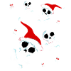 Christmas Skull Santa Skull