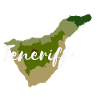 Tenerife map with lettering