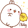 Molang Piu Piu mit Sternen