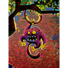 Purple monkey in a tree
