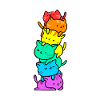 Gay Pride cats