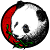 Pandakopf (Bambus/Bunt)