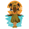Hawaii Hula-Tanz Hula-Mädchen Geschenkidee