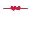 Line heart ornament icon