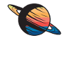 Planet Saturn outer space