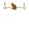 Cats Heartbeat Leopard Print