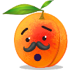 Apricot with mustache | Grandfather | Comic