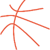 Basketball Contour Outline