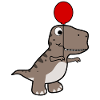 Dinos Tyrannosaurus with balloon