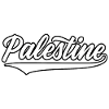 Palestine baseball-style white-black