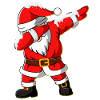 Dabbing Santa Claus Christmas