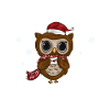 cute owl christmas