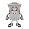 Garbage trash can