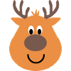 christmas snow reindeer