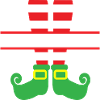christmas elf leg costume